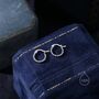 Sterling Silver Braided Huggie Hoop Earrings, thumbnail 8 of 12