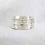 Personalised Classic Wide Sterling Silver Spinner Ring, thumbnail 1 of 11