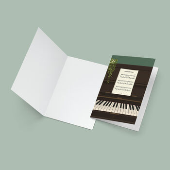 Piano Music Birthday Card | Sheet Music Card, 2 of 8