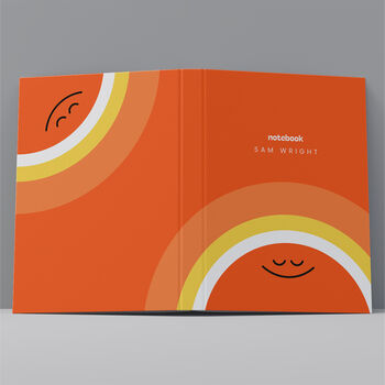Hardback Notebook Personalised Name Sunshine Design, 2 of 5