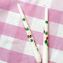 Hand Painted Strawberry Tapered Candles, thumbnail 1 of 4