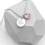 Personalised Silver Plated Birthstone Crystal Necklace, thumbnail 12 of 12