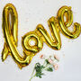 Gold Foil Love Balloon, thumbnail 1 of 2