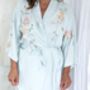 Special Offer Personalised Wedding Floral Dressing Gown Bride, thumbnail 8 of 8