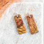 Natural Picasso Jasper Stone Drop Earrings, thumbnail 3 of 9