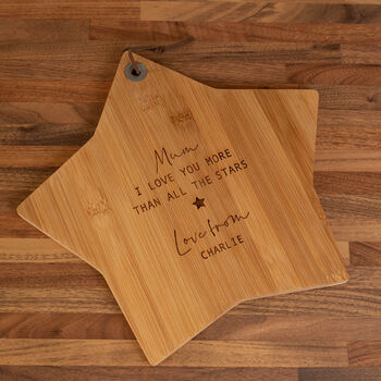 Personalised Love You More Chopping Board, 2 of 2