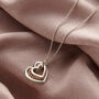 Personalised Family Names Bead Heart Necklace, thumbnail 3 of 9