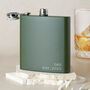 Established Name And Date Personalised Hip Flask, thumbnail 1 of 9