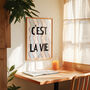 C'est Lie Vie French Retro Giclée Art Print, thumbnail 7 of 7