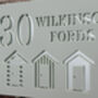 Personalised Beach Huts Design House Sign Acrylic, thumbnail 2 of 9