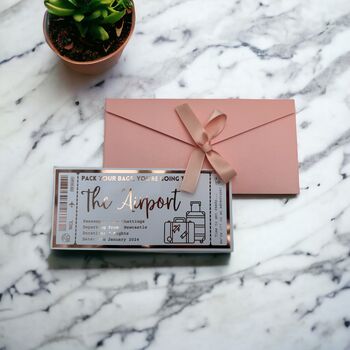 Personalised Suprise Holiday Gift Voucher Ticket, 2 of 6