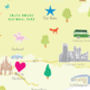 Personalised West Sussex Map: Add Favourite Places, thumbnail 4 of 4