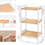 Multi Tier Bamboo Storage Rack Shelves Organiser Unit, thumbnail 10 of 12