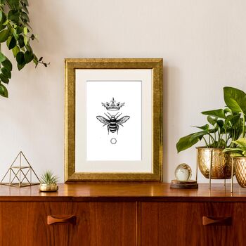 'The Honey Queen Bee' Fine Art Print, 3 of 6