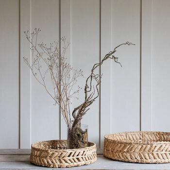 Also Home Venlig Large Round Water Hyacinth Tray, 2 of 4
