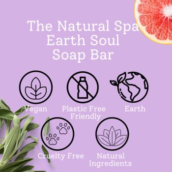 Earth Soul All Natural Soap Bar Palm Free, 4 of 7