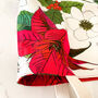 Christmas Shopping Large Reversible Poinsettia Bag, thumbnail 8 of 12
