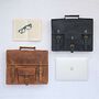 Personalised Buffalo Leather Vintage Satchel Bag, thumbnail 10 of 12