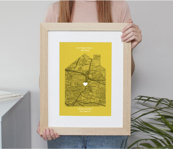Our First Home Personalised Map Print, 12 of 12