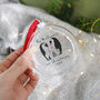 Personalised Family Penguin Glass Christmas Bauble, thumbnail 2 of 4