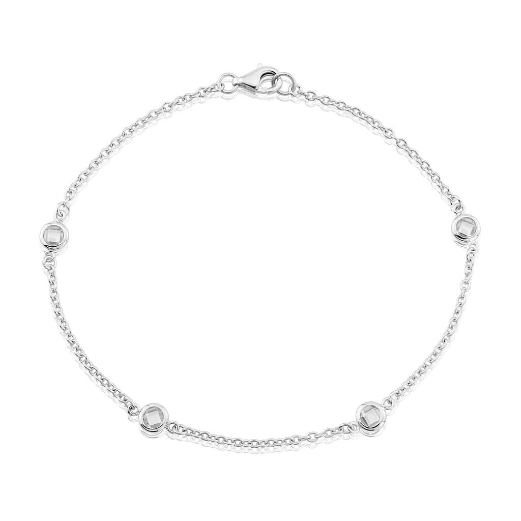 Sofia Sterling Silver And Cubic Zirconia Bracelet By Auree Jewellery ...