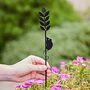 Recycled Metal Harvest Mouse Silhouette Garden Stake, thumbnail 1 of 5