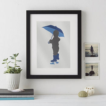 Child Silhouette Personalised Print, 2 of 7