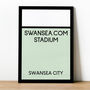 Swansea.Com Stadium Monopoly Swansea City Football Print, thumbnail 1 of 2