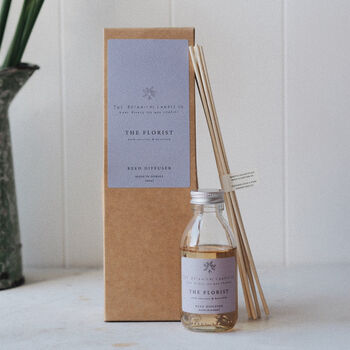 British Botanical Gift Box. The Florist Reed Diffuser, Garden, Mountain And Grove Handmade Soaps, 3 of 7