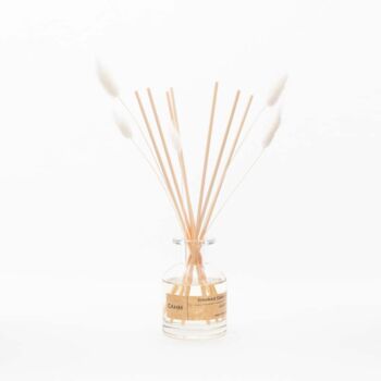 Smoked Cedar And Bergamot Luxury Clear Reed Diffuser, 3 of 4