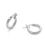 Gold Or Silver Twist Huggie Hoop Earrings, thumbnail 6 of 9