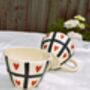 Checked Heart Coffee Mug, thumbnail 3 of 3
