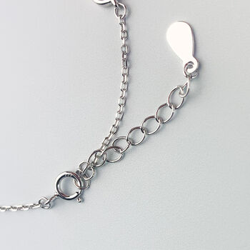 Sterling Silver Infinity Charm Bracelet, 3 of 5