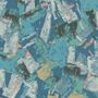 1950s Brushstroke Wallpaper Blue, thumbnail 1 of 3