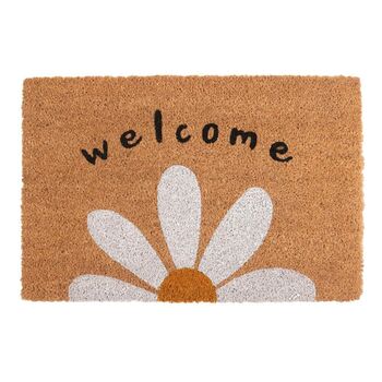 Natural Daisy Welcome Doormat, 2 of 3