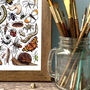 Garden Insects Of Britain Wildlife Print, thumbnail 7 of 7
