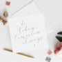 Bride Card | Groom Card | Romantic Wedding Card, thumbnail 1 of 2