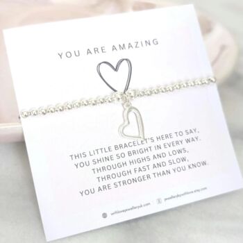 You Are Amazing Silver Plated Bracelet Gift, 2 of 9