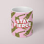 Stay Fierce Leopard Mug, thumbnail 3 of 6