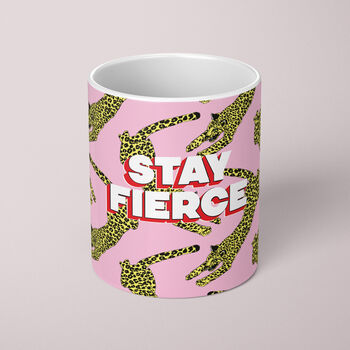 Stay Fierce Leopard Mug, 3 of 6