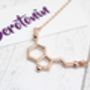 Serotonin Molecule Necklace, thumbnail 6 of 7