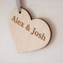 Personalised Wood Heart And Gift Tag, thumbnail 4 of 4