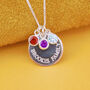 Personalised Silver Family Birthstone Necklace, thumbnail 1 of 7