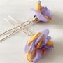 Purple And Yellow Floral Hair Pin Set, thumbnail 5 of 6