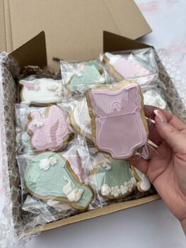 Pastel Baby Shower Biscuit Favours, 4 of 10