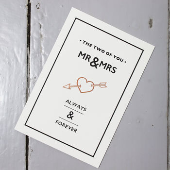'The Two Of You' Mr And Mrs Card, 2 of 4
