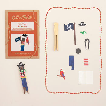 Make Your Own Pirate Peg Doll Kit, 3 of 6