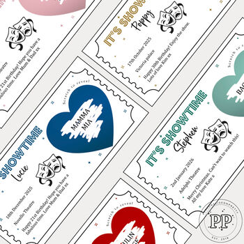 Personalised Theatre Show Ticket, Scratch To Reveal Theatre Ticket, 10 of 10