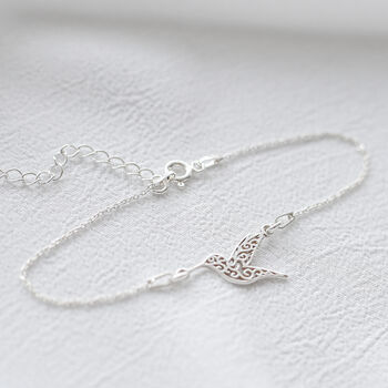 Hummingbird Bracelet – Sterling Silver, 24k Gold Vermeil, 4 of 4