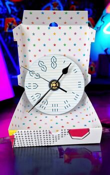 90s Retro S CD Wall Clock Old Skool Gift Boxed, 3 of 6